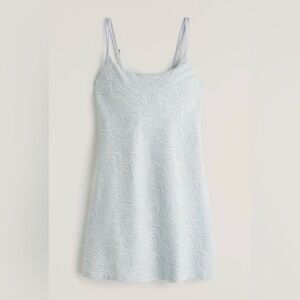 Abercrombie & Fitch Light Blue Swirl Mini Dress